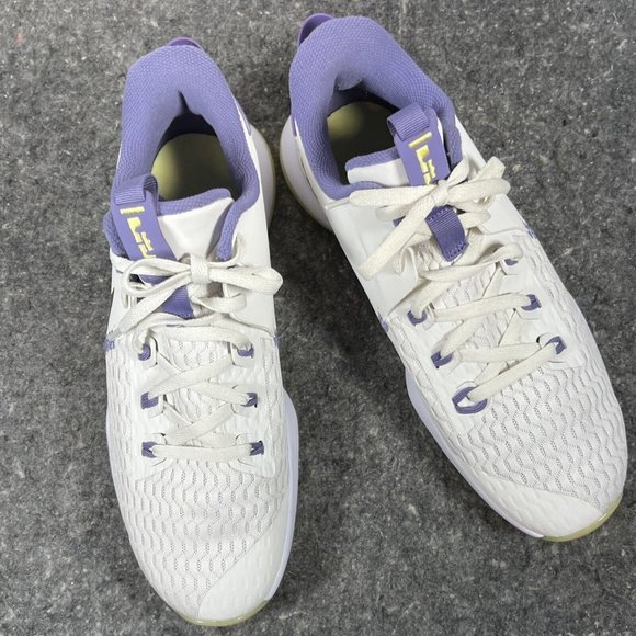 Nike LeBron Witness V5 Summit White Bronze Purple Sz 12.5 CQ9380-102 Basketball - Picture 15 of 16